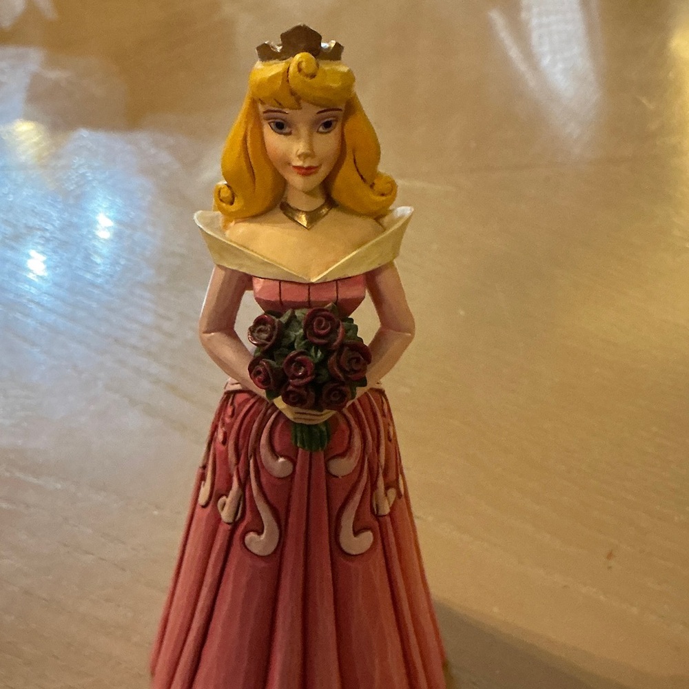 Disney / Jim Shore Princess Aurora Sculpture with Pink and Gold Accents